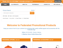 Tablet Screenshot of federatedpromo.com